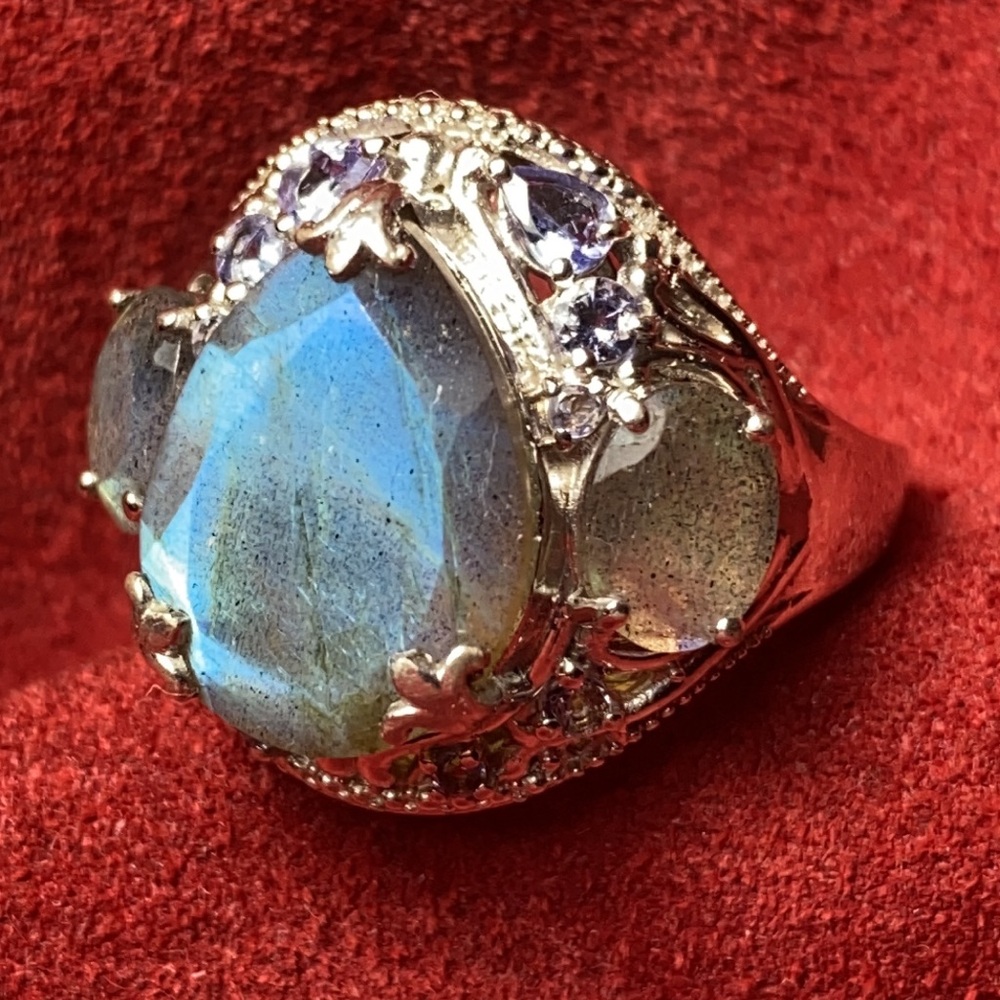 Solid Sterling Silver 925 Large Ring 10